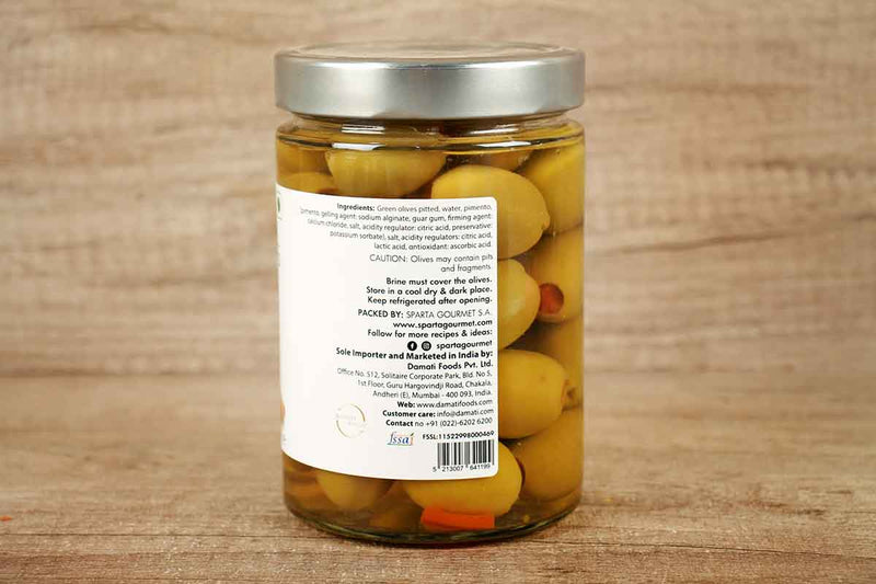 sparta gourmet pimento stuffed green olive 580 gm re wt 310
