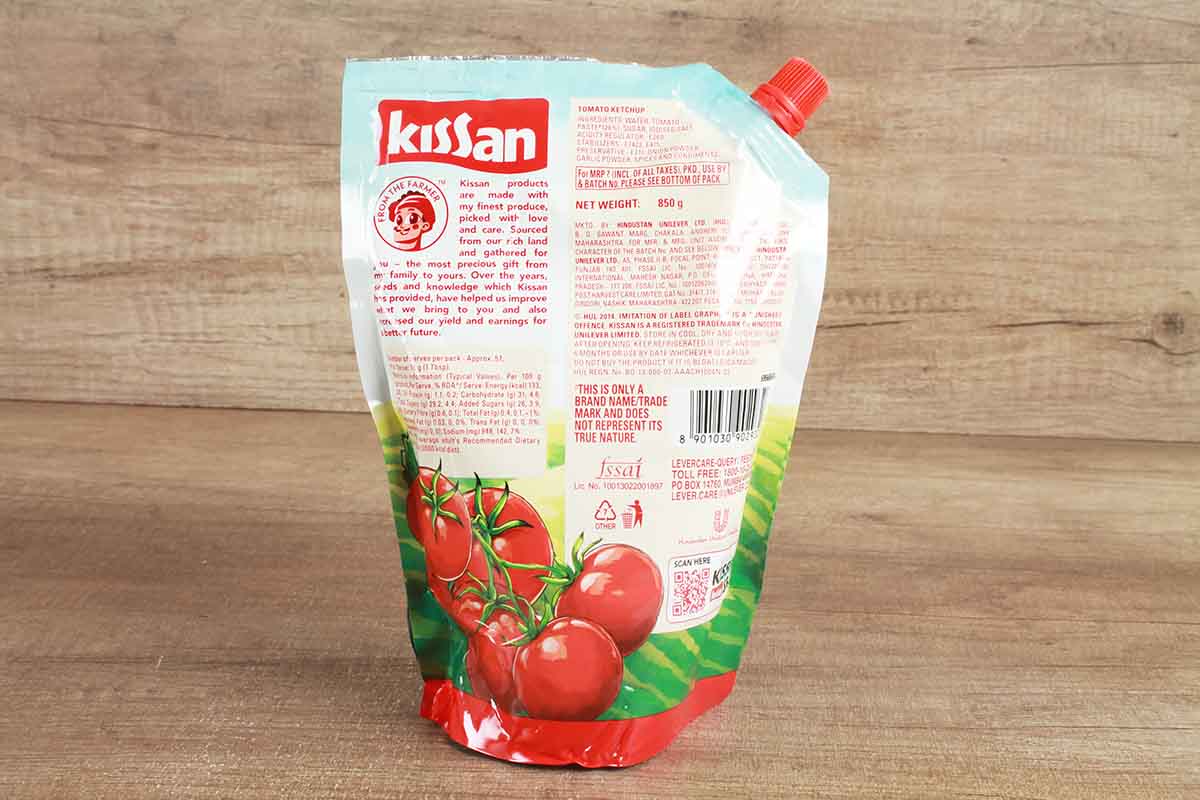 Kissan Fresh Tomato Ketchup Pouch 850 Gm