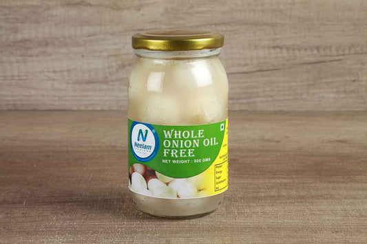 Whole Onion Oil Free Pickle 500 Gm