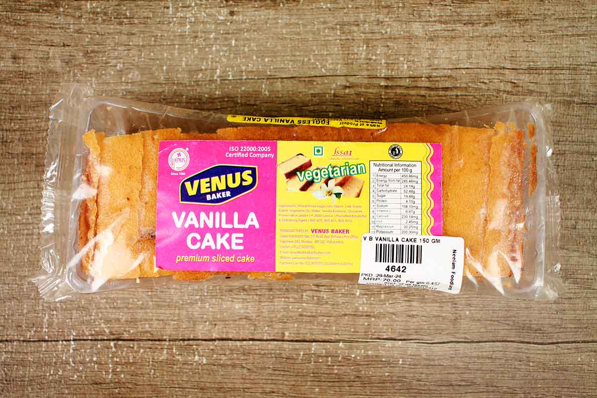 Venus Baker Vanilla Cakes 150 Gm