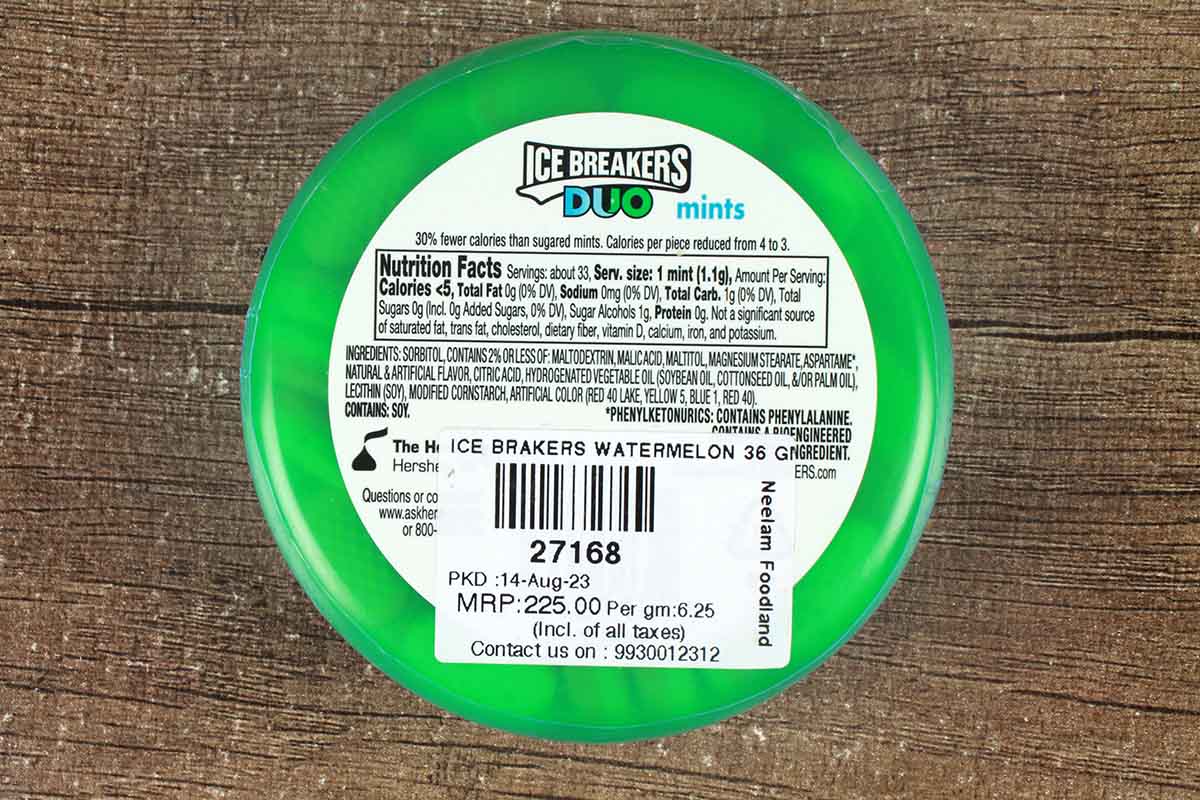 Ice Breakers Watermelonduo Fruit+Cool Mints 36 Gm
