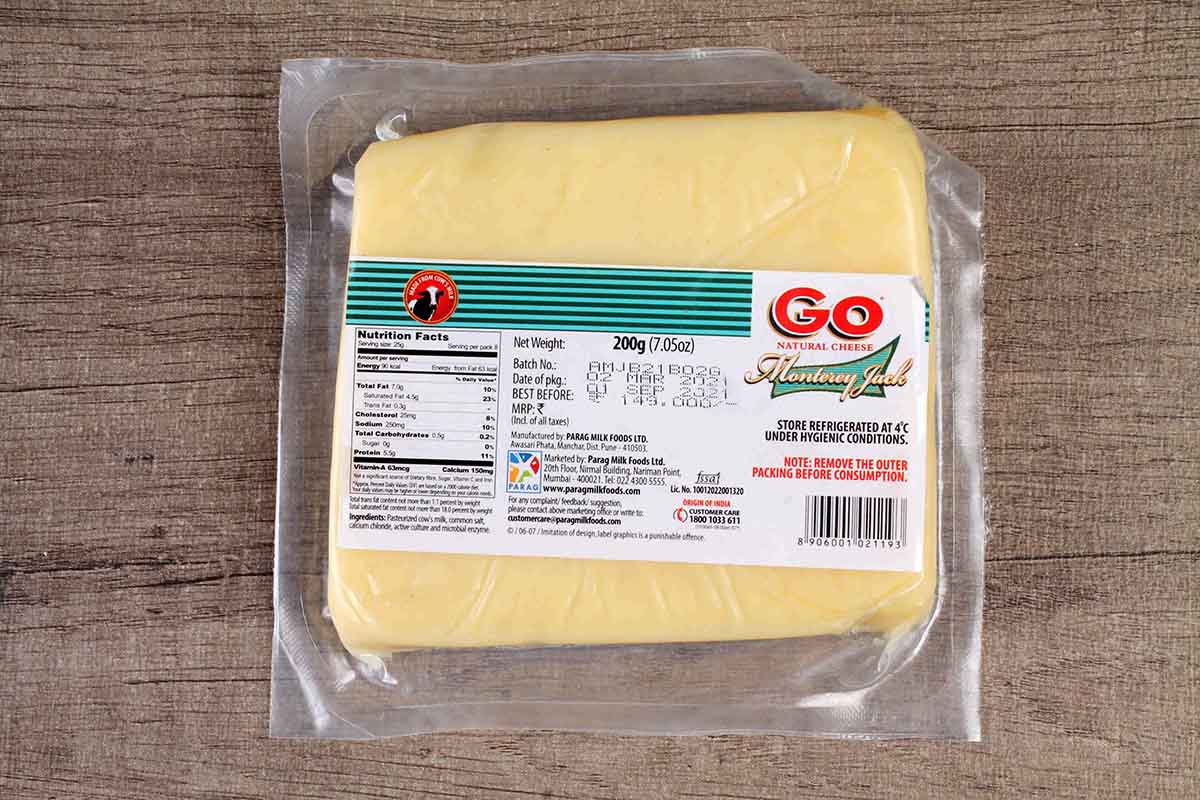 Go Cheese Monterey Jack 200 Gm