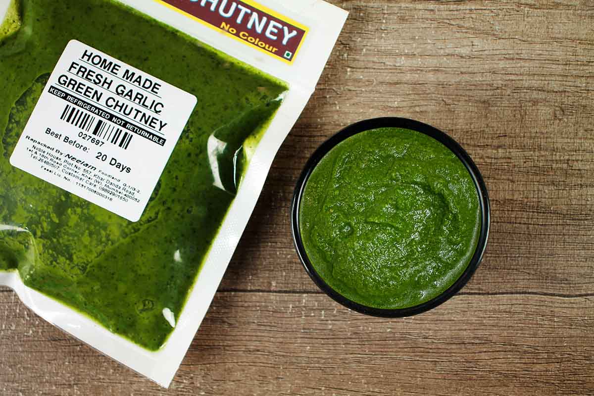 Fresh Garlic Green Chutney 100 Gm