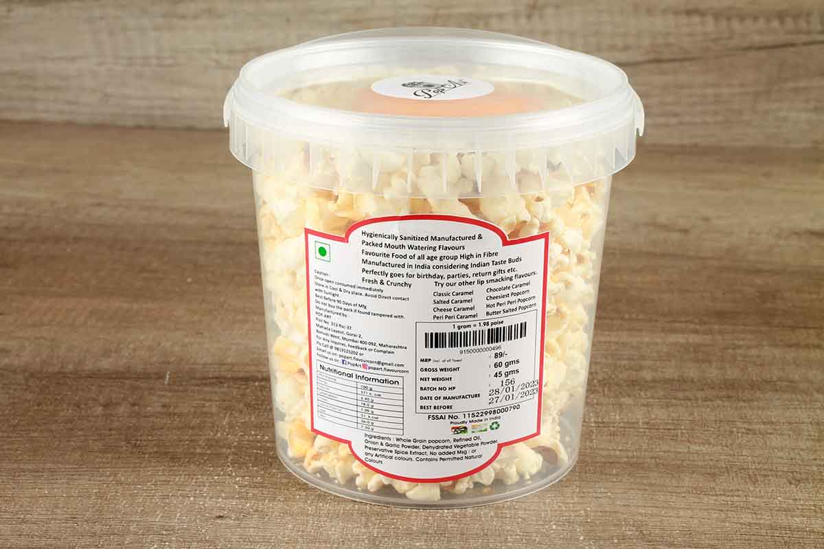 Pop Art Hot Peri Peri Popcorn 45 Gm