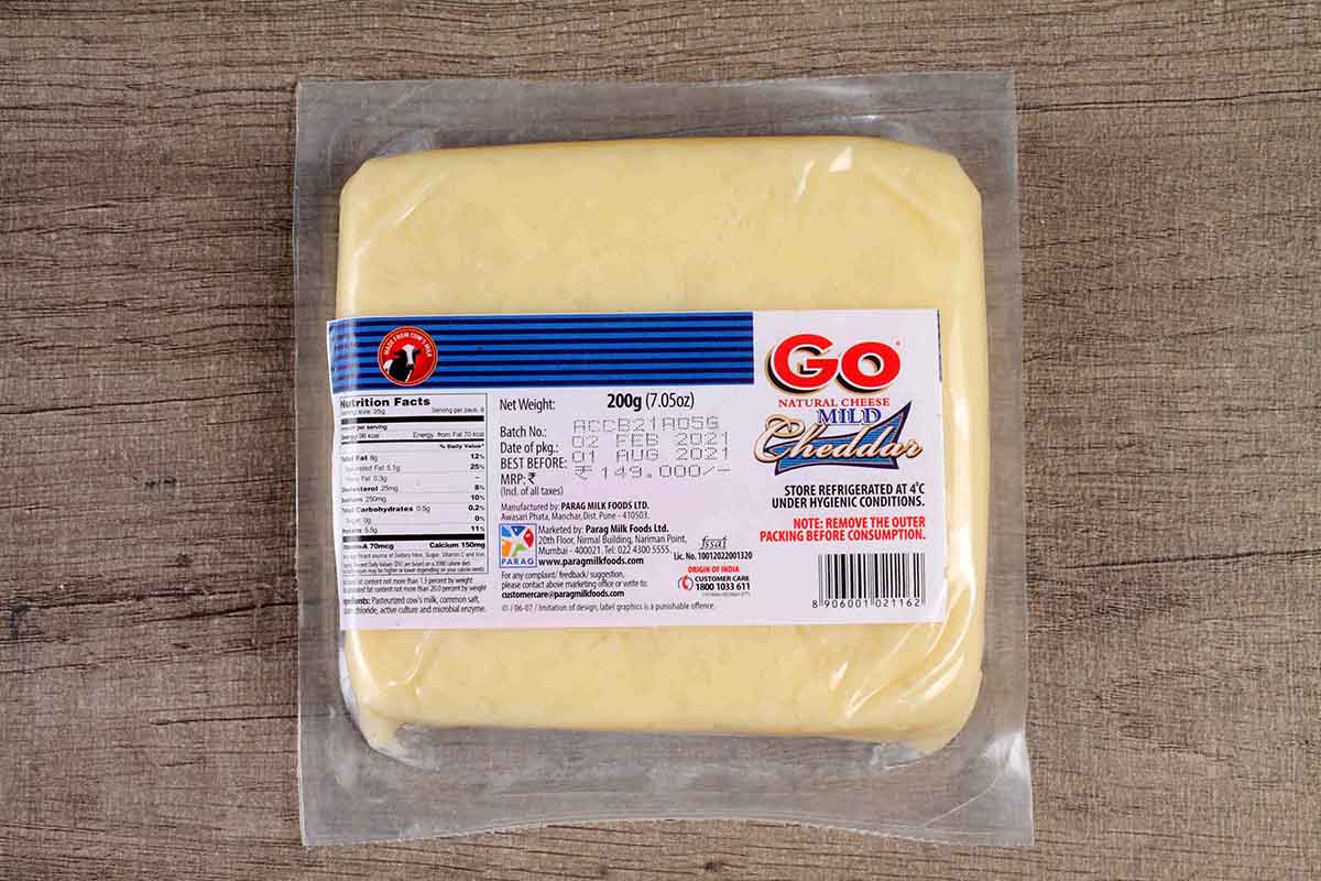 Go Natural Cheese Mild Chedder 200 Gm