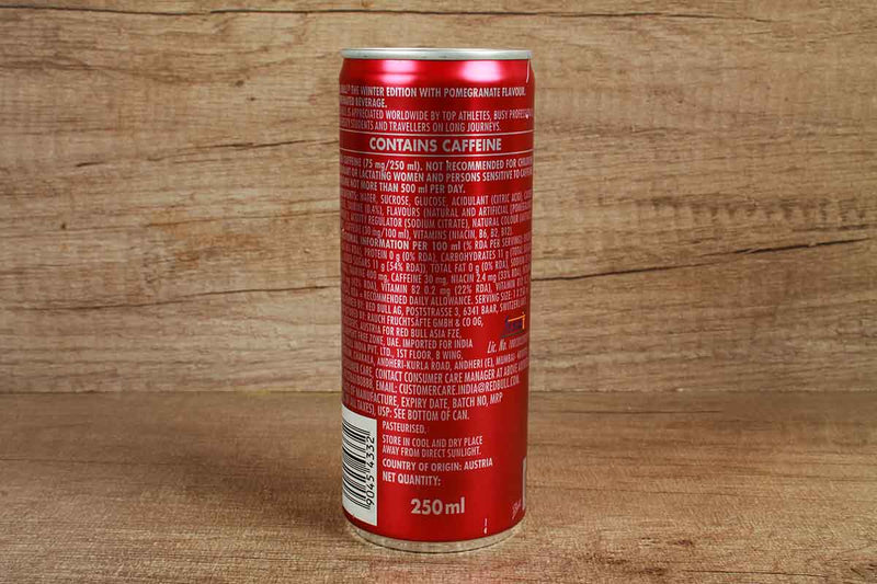 red bull the winter edition pomegranate flavour energy drink 250 g