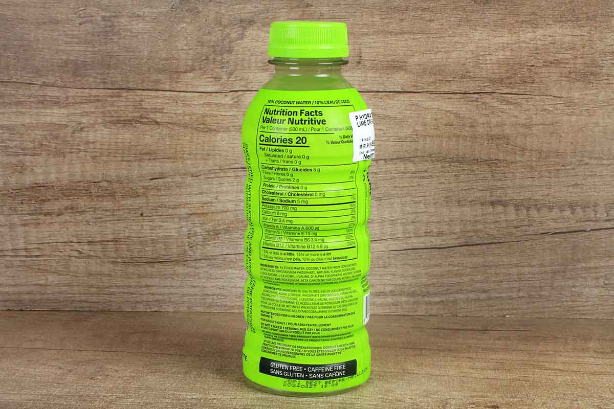 Prime Hydration Lemon Lime Flavoured Drink 500 Ml