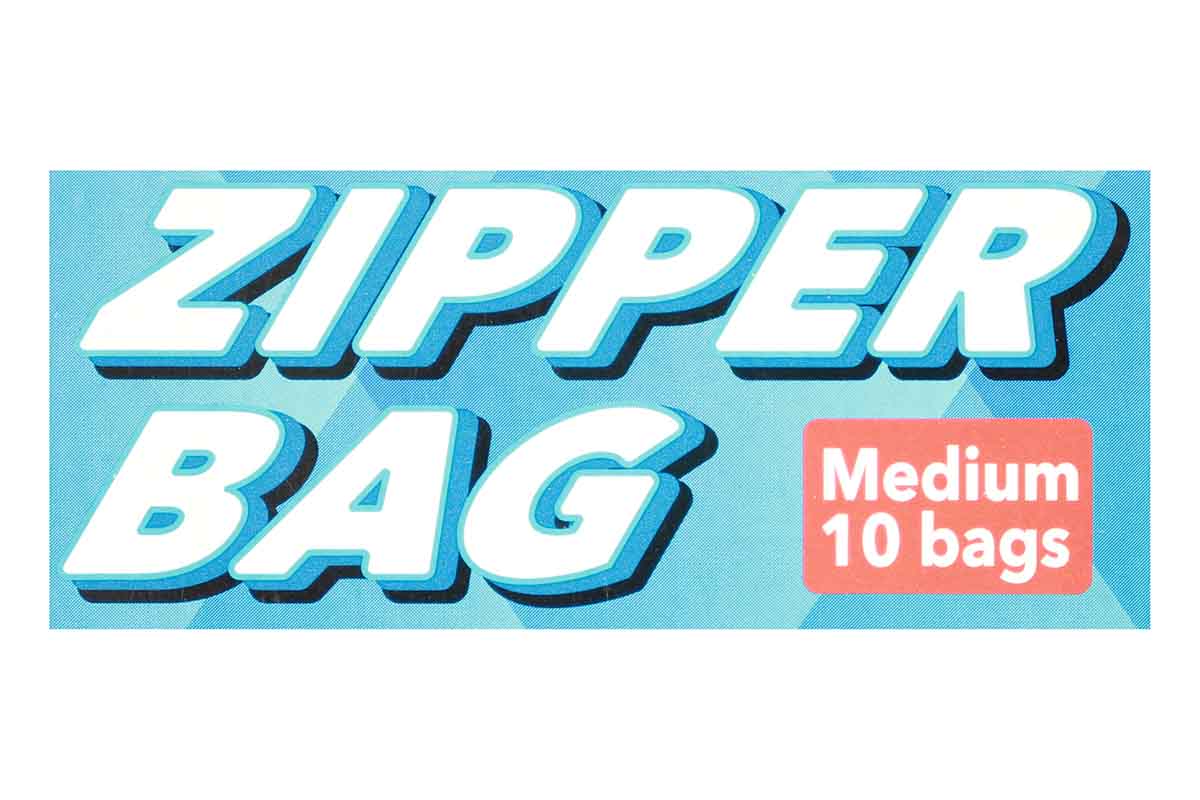 Asahi Kasei Zipper Medium Bag 10 Pc