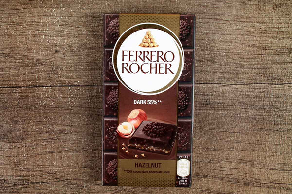 ferrero rocher hazelnut dark 55% chocolate 90