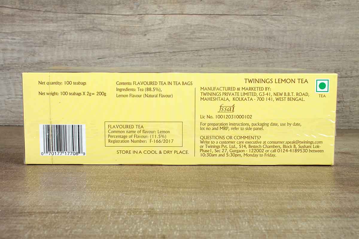 Twinings Lemon Tea 100 Bag