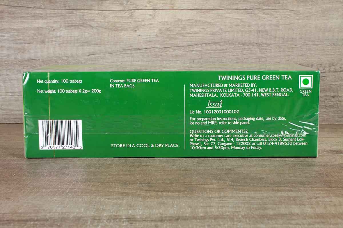 Twinings Pure Green Tea 100 Bag