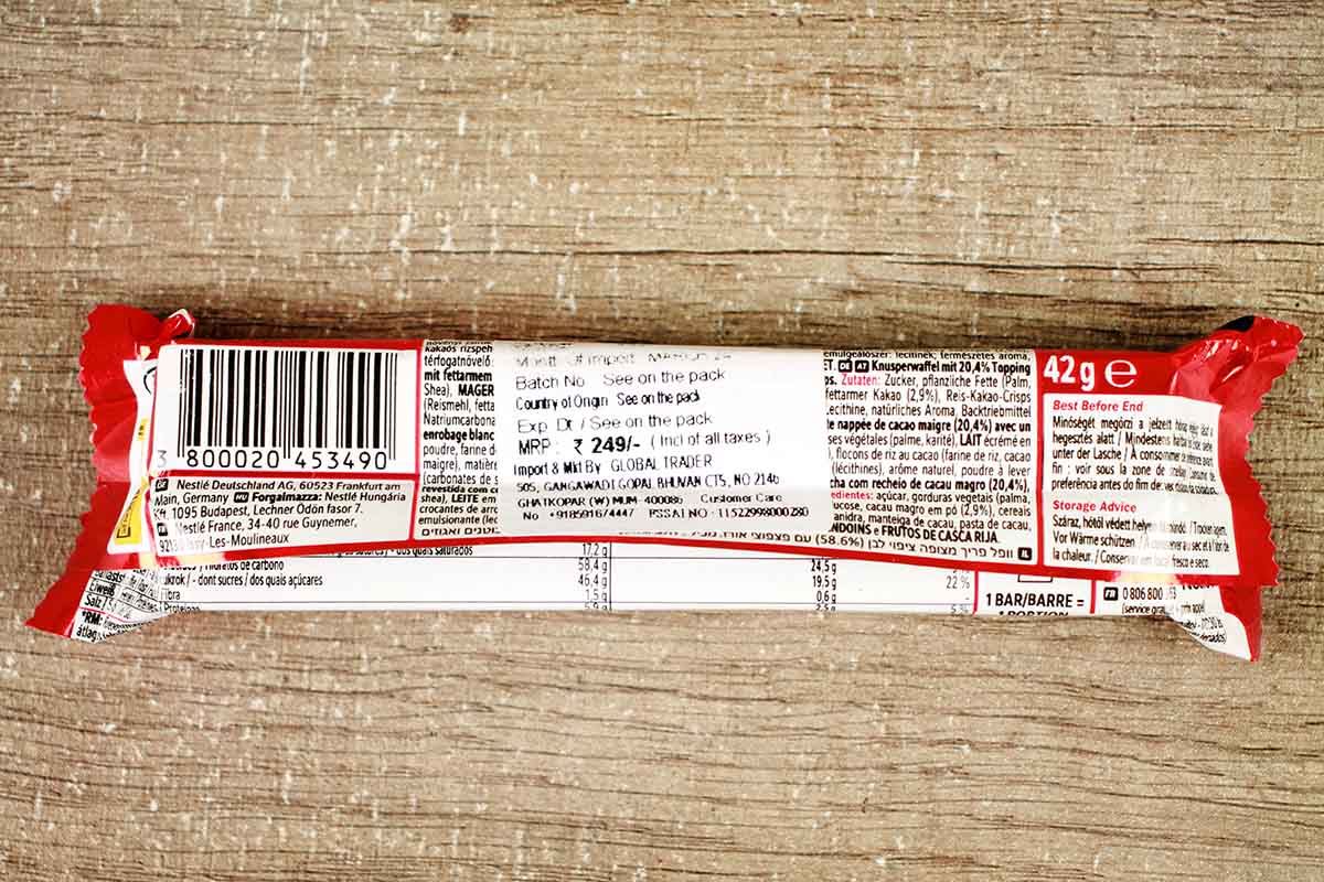 Nestle Kitkat Chunky Black & White Chocolate 42 Gm
