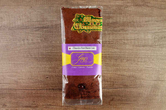 Garys Chocolate Rum Raisin Cake 250 Gm