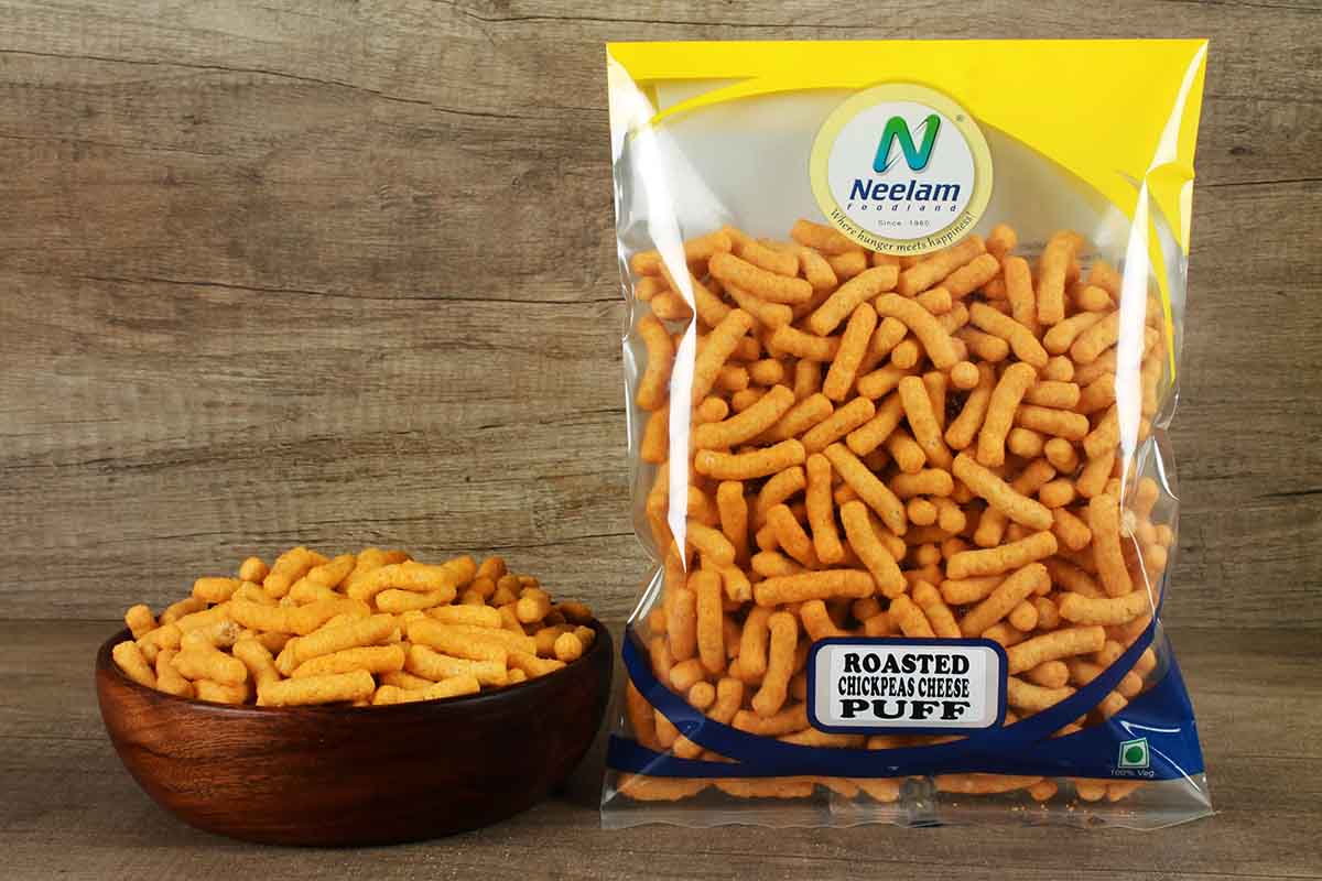 Roasted Chickpea Cheddar Cheese Puff 200 Gm