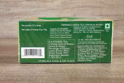 Twinings Of London Lemon & Honey Green Tea 25 Bag