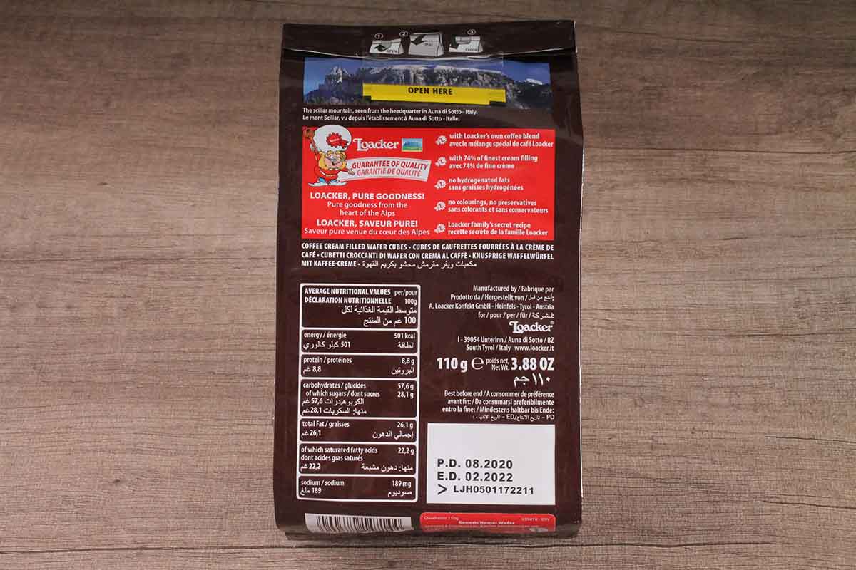 Loacker Espresso Waper 110 Gm