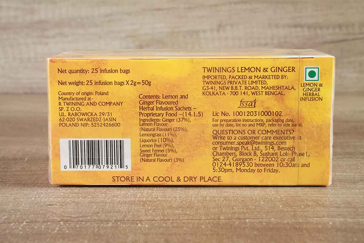 Twinings Lemon & Ginger 25 Bag