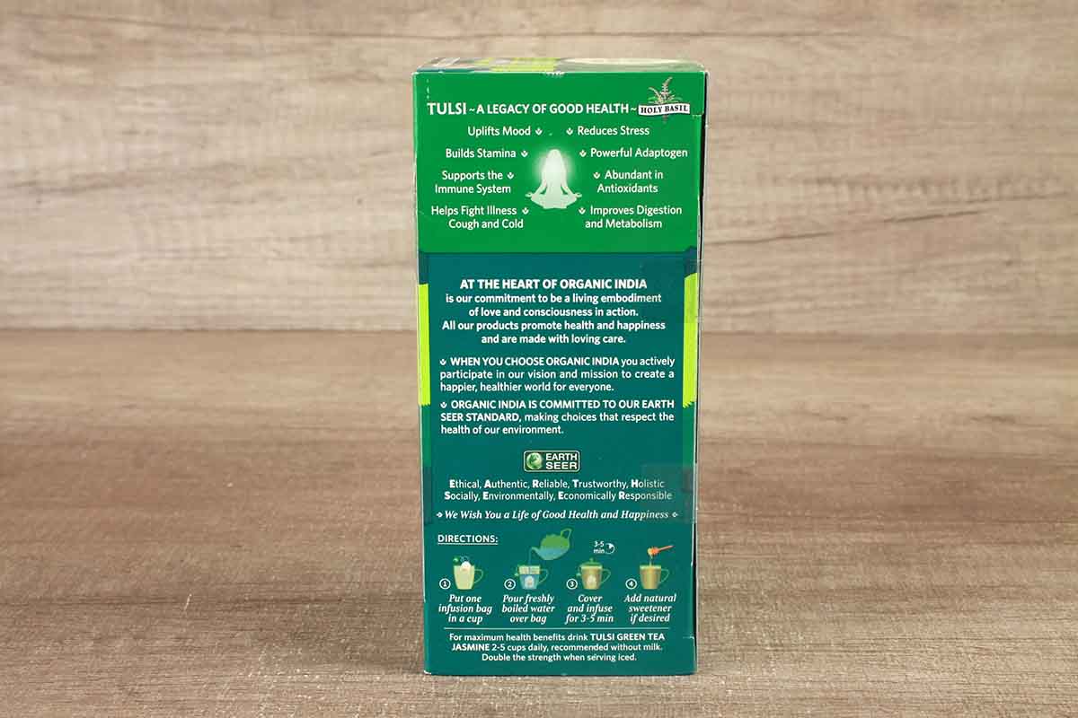 Organic India Tulsi Green Tea Jasmine (25 Bag) 45 Gm