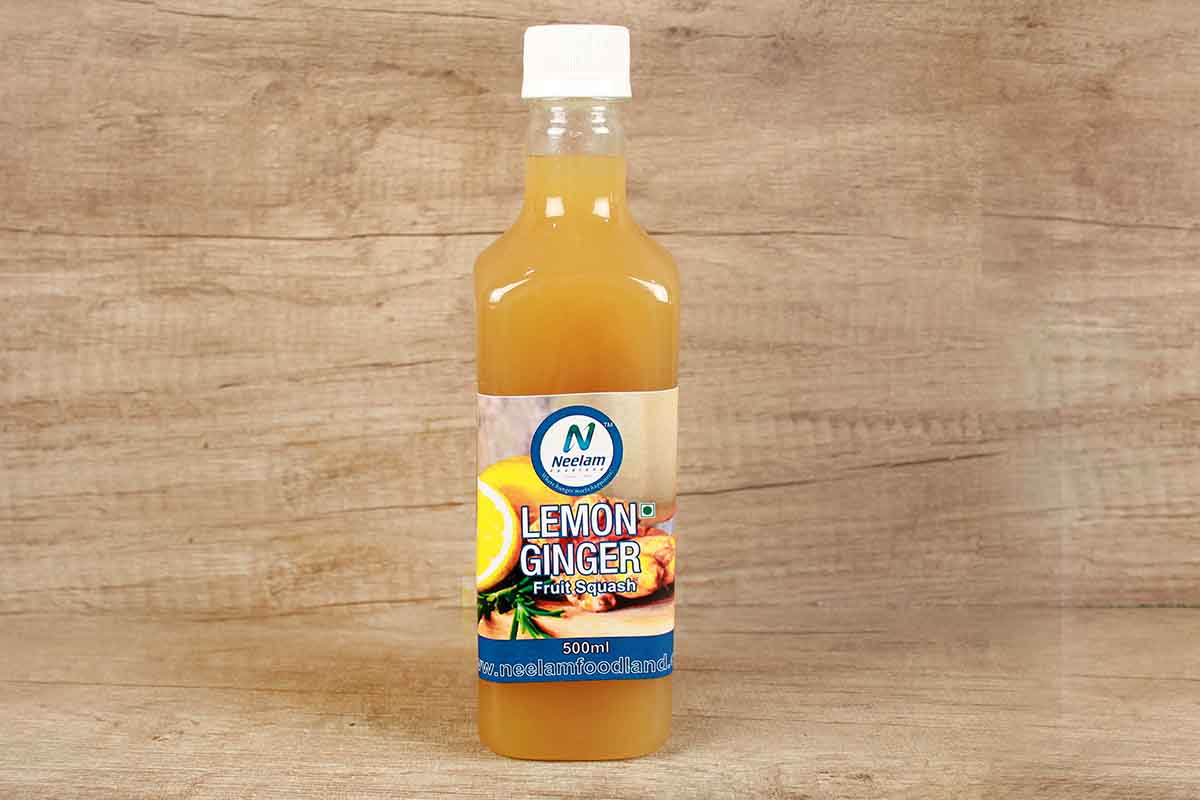 Home Made Ginger Lemon 500 Syrup Ml