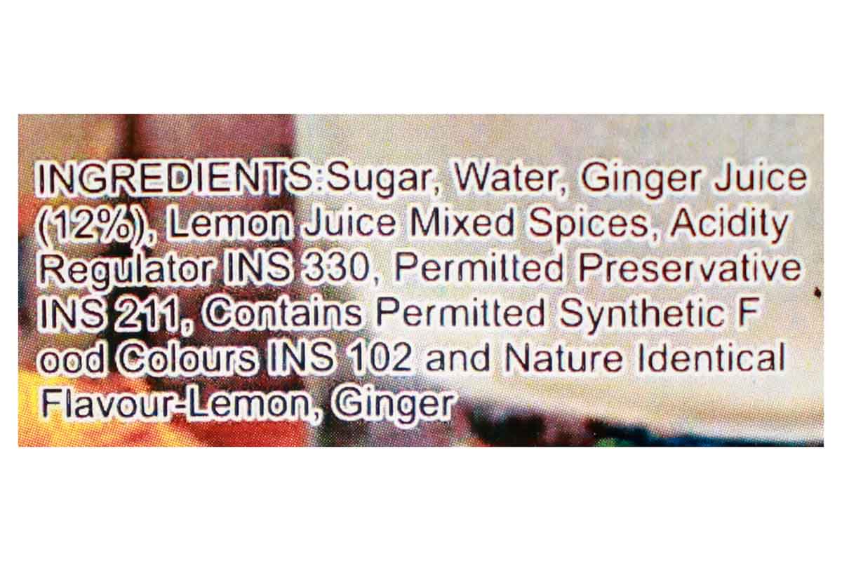 Home Made Ginger Lemon 500 Syrup Ml