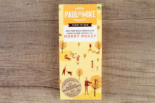 Paul And Mike Hokey Pokey 49% Fine Milk Chocolate 68 Gm
