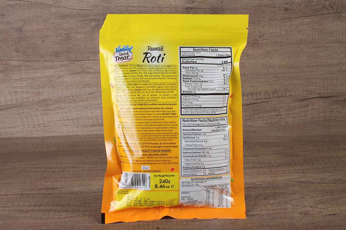 Vadilal Rumali Roti 240 Gm