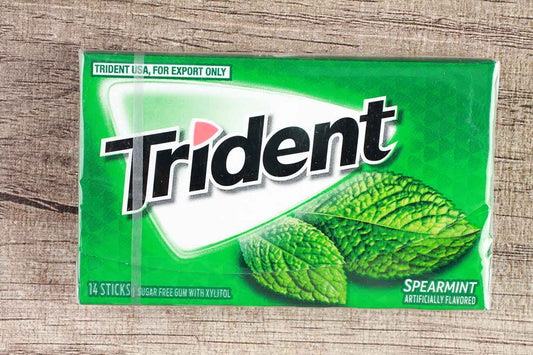 Trident Chewing Gum Spearmint 14 Stick