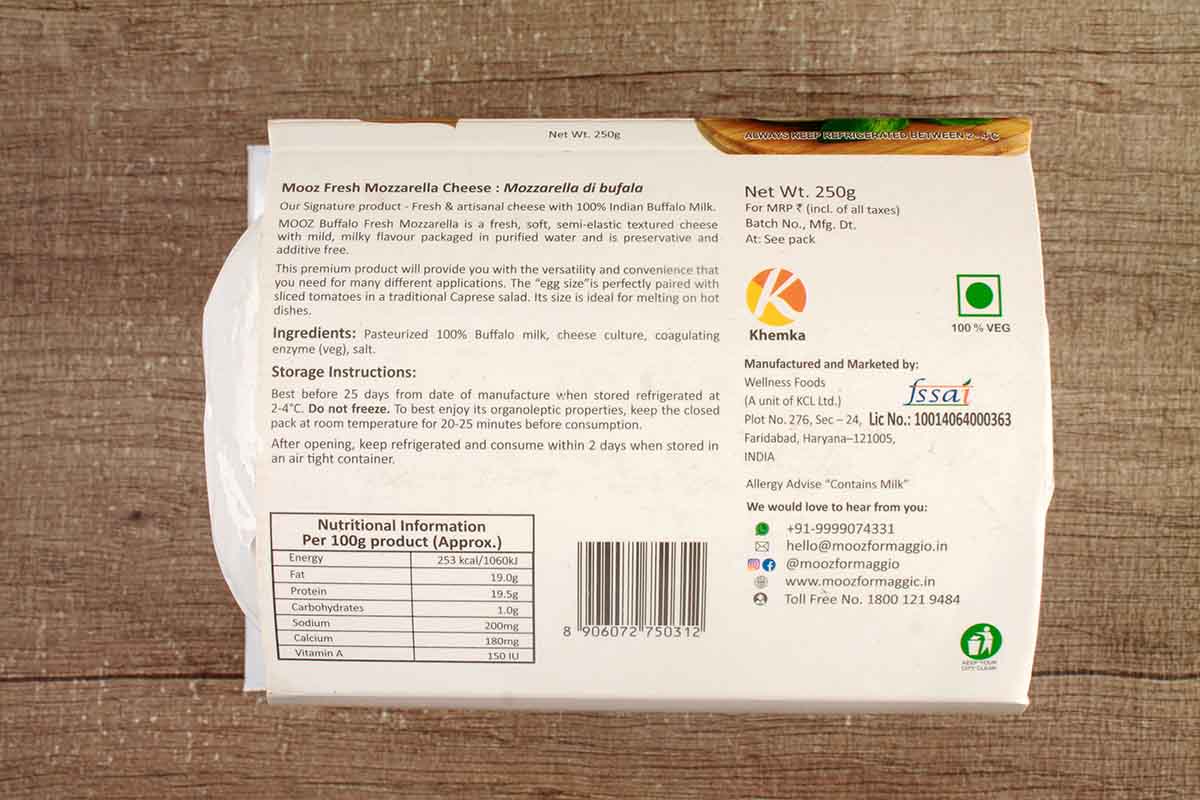 Mooz Fresh Mozzarella 250 Gm