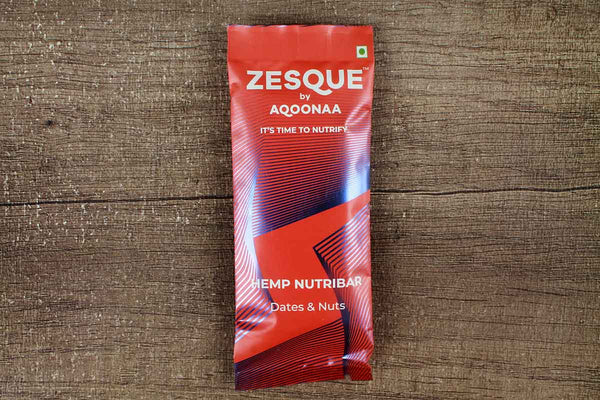 zesque dates & nuts hemp nutribar 40