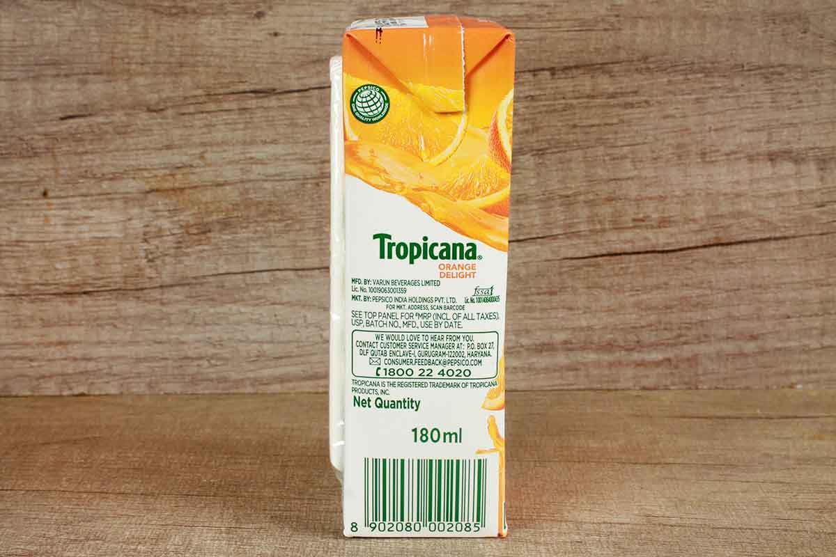 Tropicana Orange Delight Juice 180 Ml