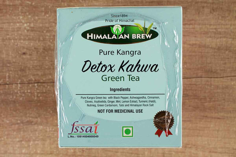 himalayan brew pure kangra detox kahwa green tea 25 pc 150 gm