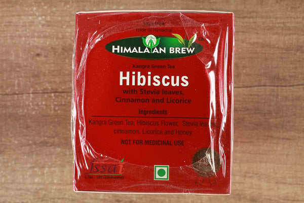 himalayan brew kangra hibiscus green tea 25 pc 130 gm
