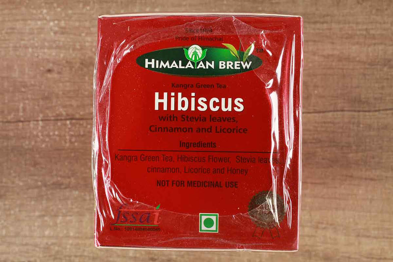 himalayan brew kangra hibiscus green tea 25 pc 130 gm