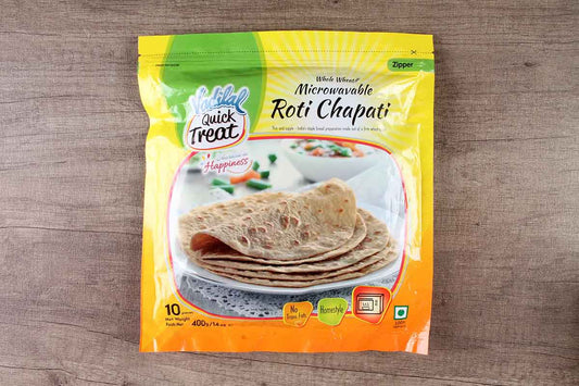 Vadilal Whole Wheat Microwavable Roti Chapati 400 Gm
