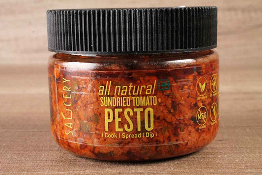 Saucery All Natural Sundried Tomato Pesto Spread Dip 200 Gm