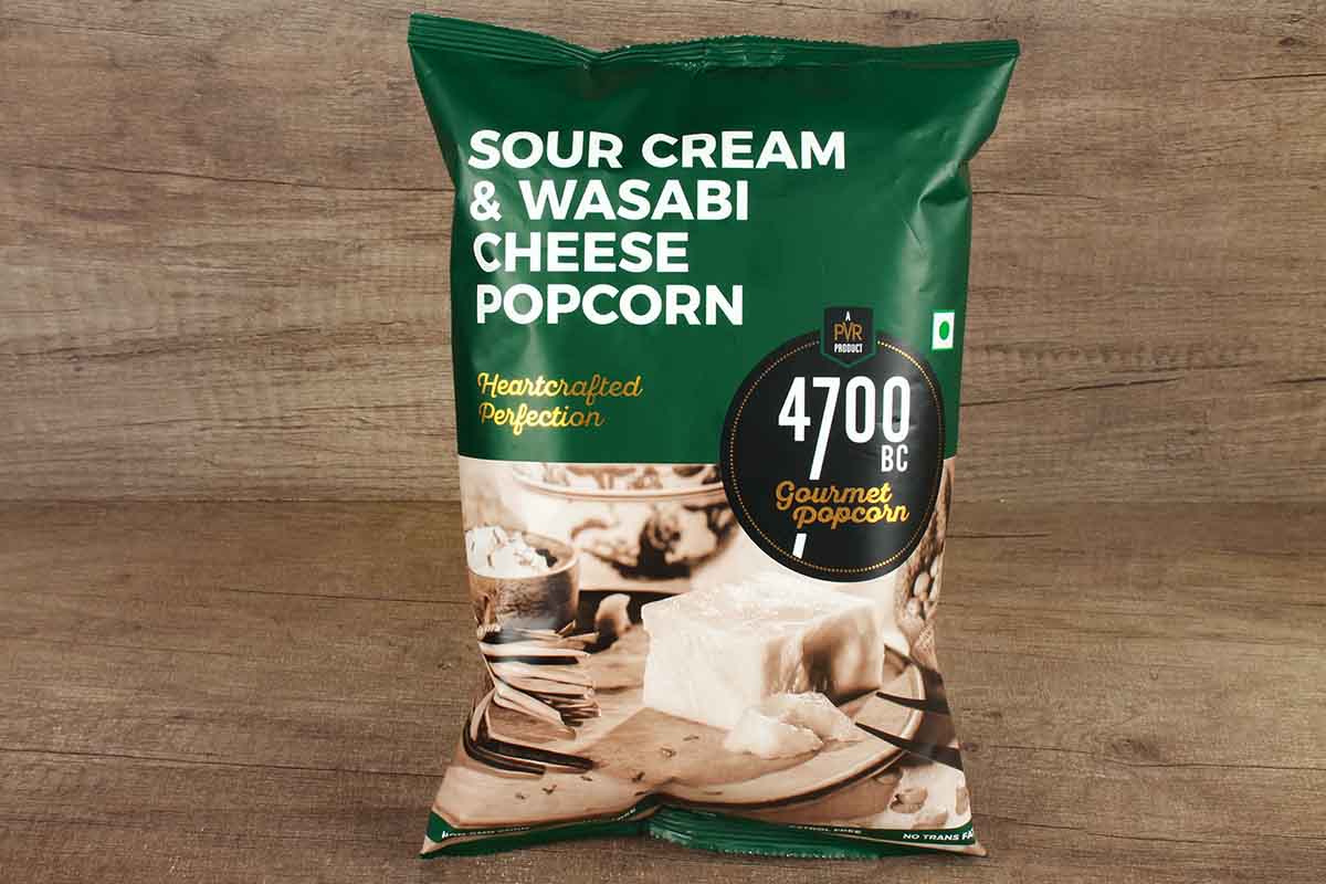 Pvr Sour Cream & Wasabi Cheese Popcorn 75 Gm