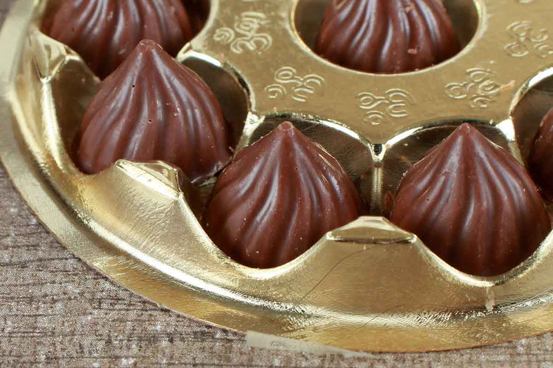 chocolate mini modak 10 pc 20 gm