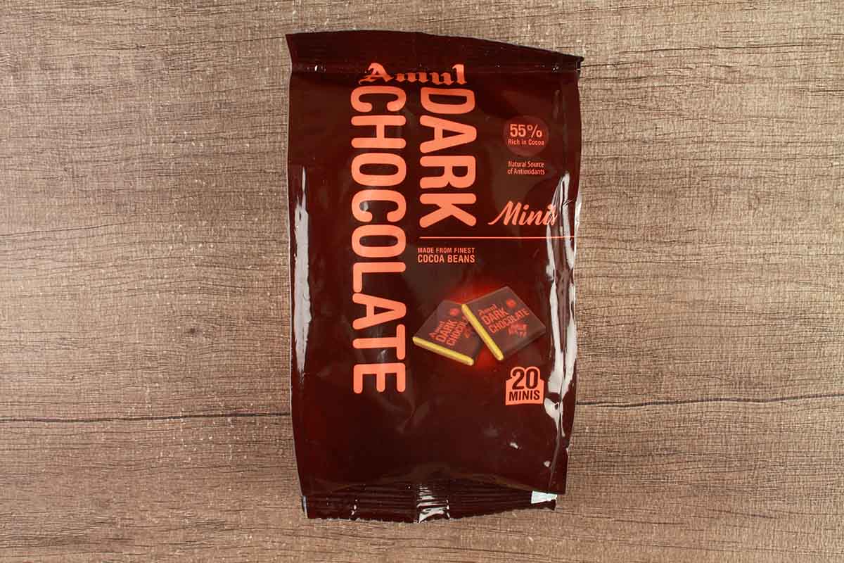 Amul Dark Chocolate Minis 100 Gm Neelam Foodland Mumbai