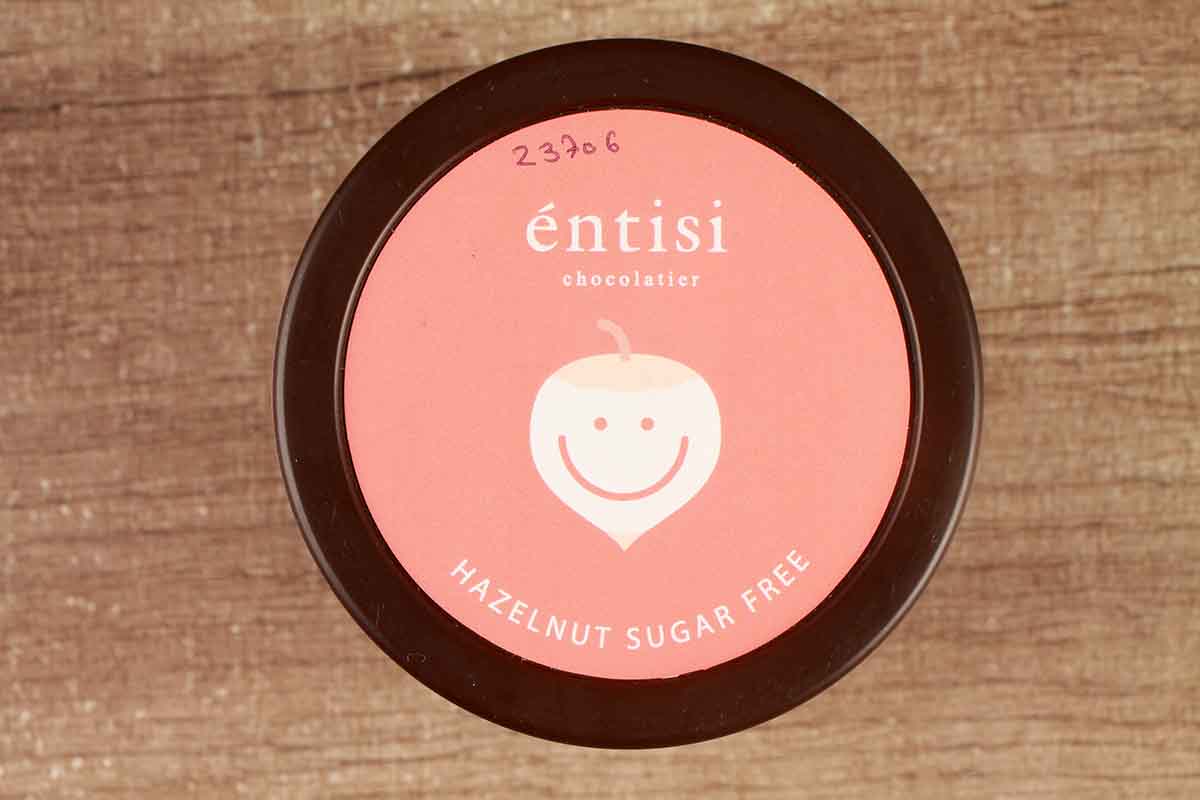 Entisi Sugar Free Hazelnut Dragees Coated Dark Chocolate 120 Gm