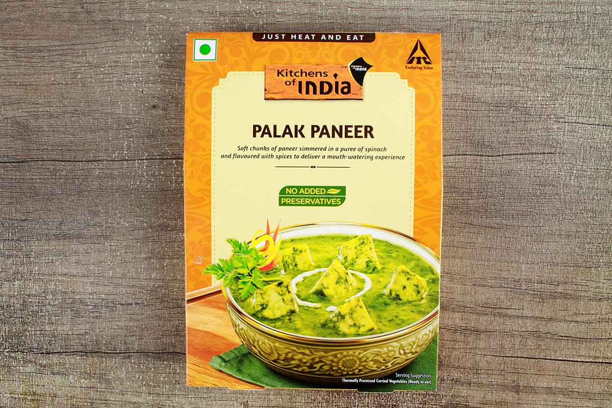 Kitchens Of India Palak Paneer Heat & Eat 285 Gm