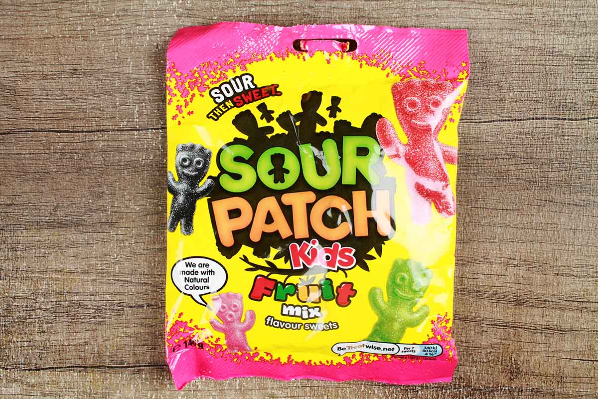 Sour Then Sweet Sour Patch Kids Mix Fruit Flavour Sweets 130 Gm