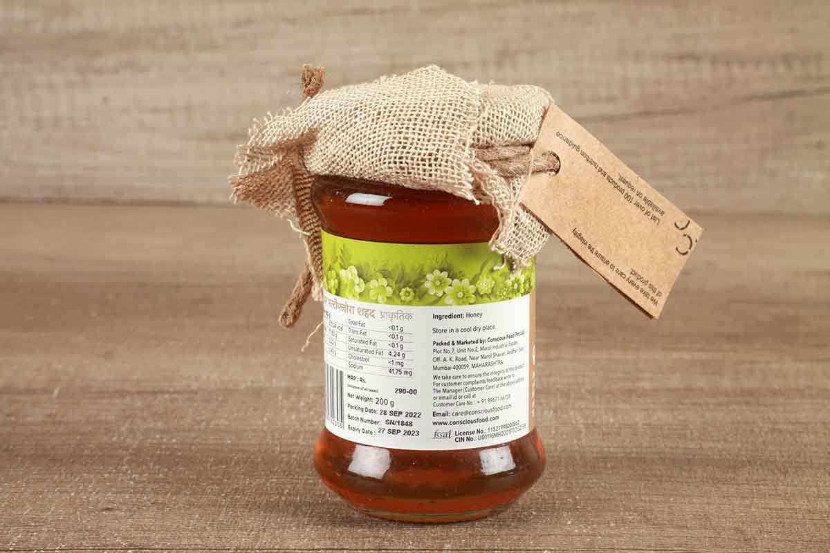 Conscious Food Himalayan Multiflora Honey Raw Natural 200 Gm