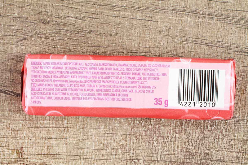 hubba bubba chunky and bubbly strawberry flavour bubble gum 35 gm
