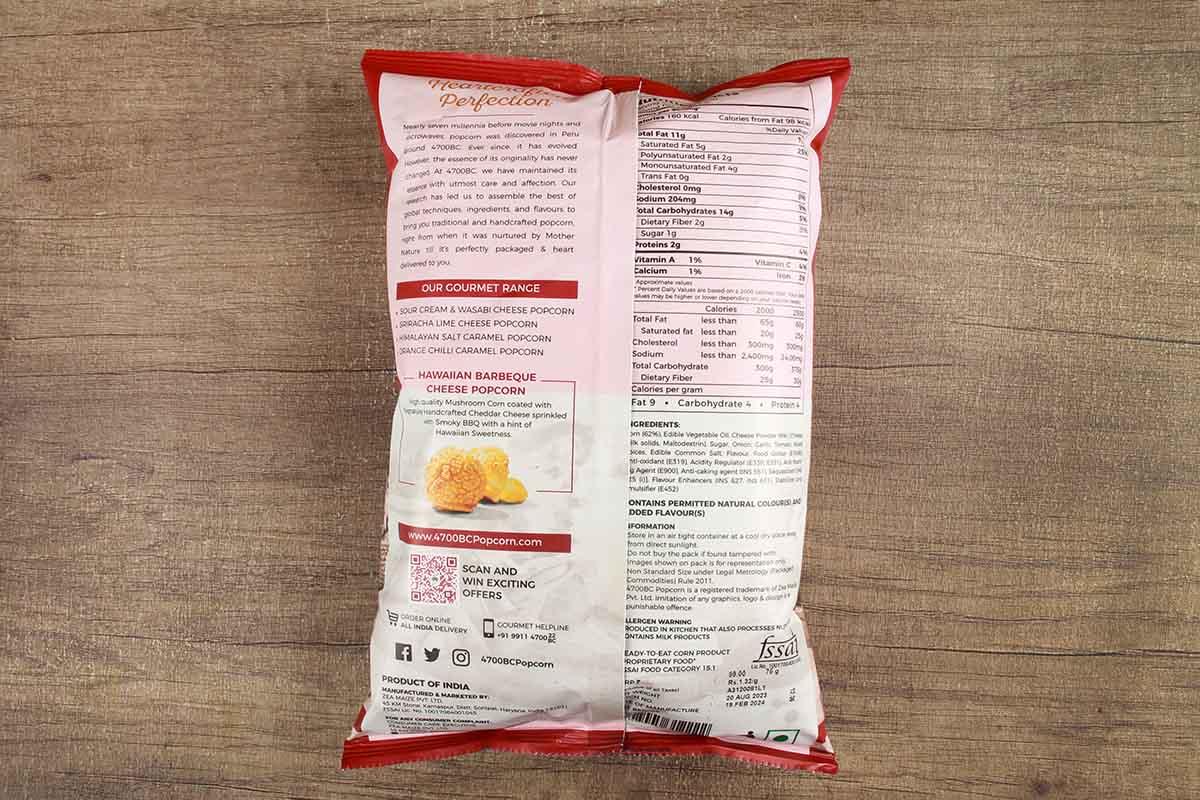 Pvr Hawaiian Barbeque Cheese Popcorn 75 Gm
