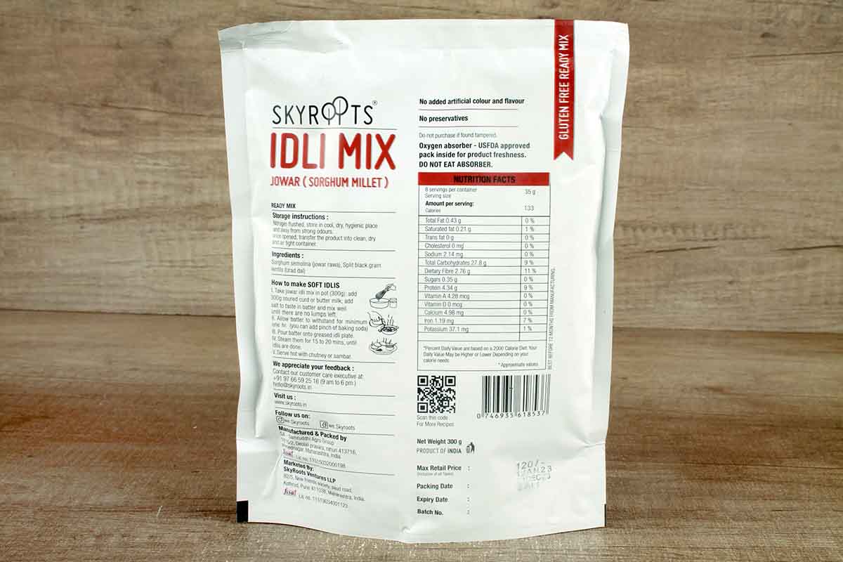 Skyroots Jowar Idli Mix 300 Gm