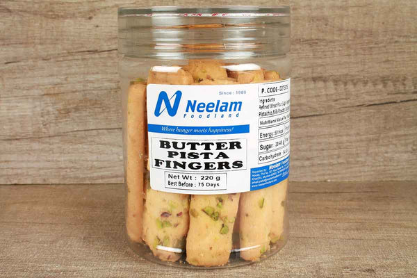 butter pista finger cookies 220 gm