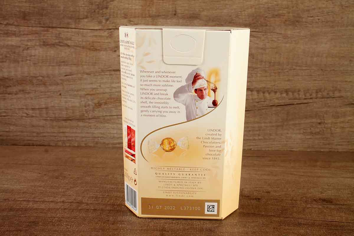 Lindt Lindor White Chocolate 200 Gm
