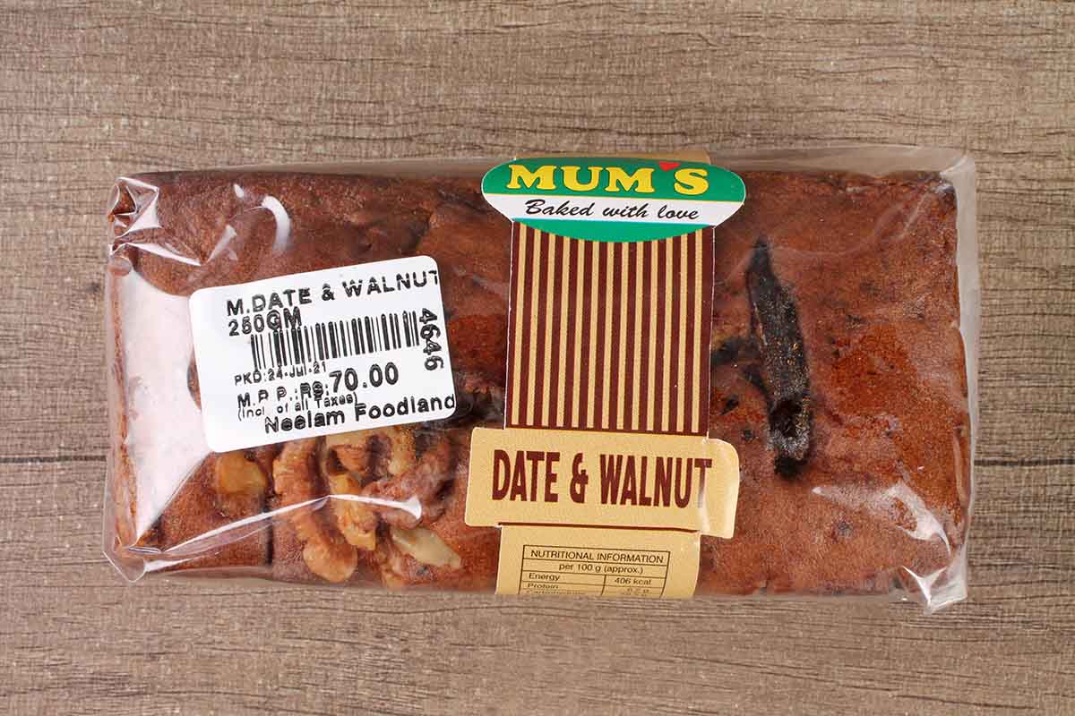 Mums Date & Walnut Cake 250 Gm