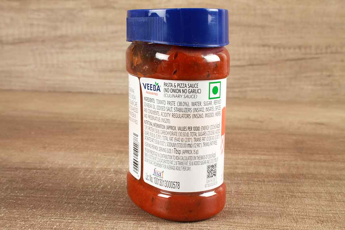 Veeba No Onion No Garlic Pasta & Pizza Sauce 280 Gm