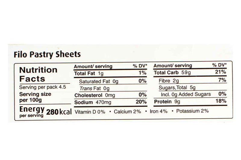 switz filo pastry sheets 450 gm